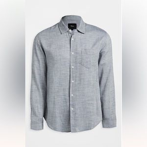 RAILS Wyatt Navy‎ Chambray Long Sleeve Button Down Lightweight Cotton Shirt XXL